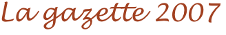 La gazette 2007