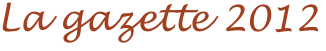 La gazette 2012